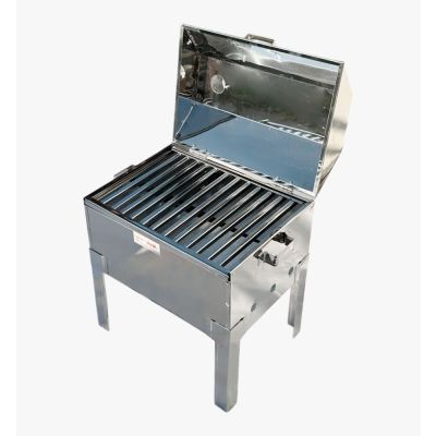 Churrasqueira Mini Aço Inox com Tampa RHR