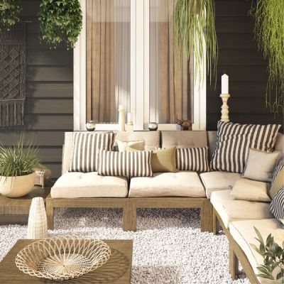 Futton Alto Acqua Summer Liso 45x45 Areia Cru Diagonal