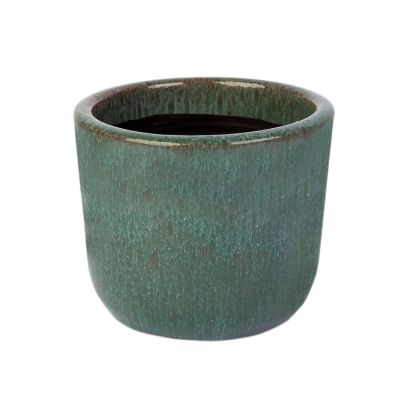 Cachepô Cerâmico Morumby N2 Verde Jade Fascino