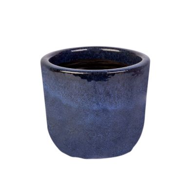 Cachepô Cerâmico Morumby N2 Azul Pacífico Fascino