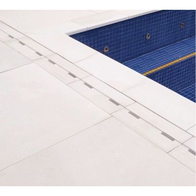 Borda Canto 32,5x32,5x2 Viasassi Boleada Bianco 90ºCimentissimo
