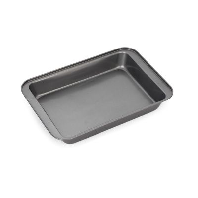 Forma de Aço Antiaderente Retangular 42X28X4,5cm Preto Casa&Ideia