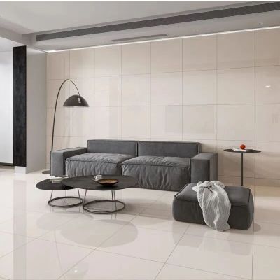 Porcelanato Silk White Retificado Polido 60x60 Málaga