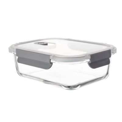 Pote de Vidro Hermético Com Tampa Plástica Reto 370ml Casa&ideia