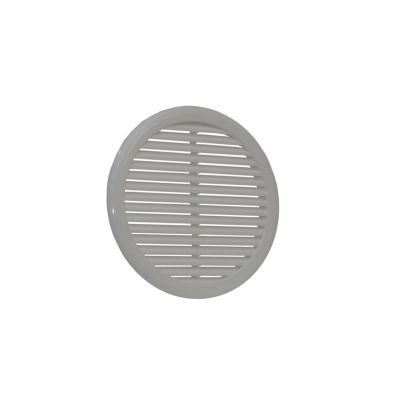 Grelha de Ventilação com Tela Redonda 15cm Branca Distak