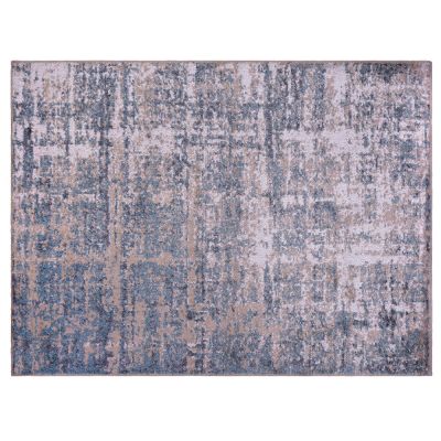 Tapete Classic Bahamas Polipropileno 1,00x1,50m Creme e Azul J Serrano