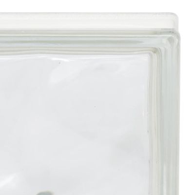 Tijolo Vidro 19x19x8cm Cloudy Clear Incolor Vitraltec