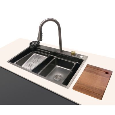Kit Cuba para Cozinha de Embutir com Misturador e Acessórios 75x46cm Addra