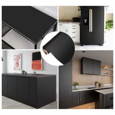 Rolo Adesivo Contact 0,45x2m Preto Fosco Plavitec
