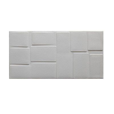 Adesivo de Parede 3D Viena 70x70cm Branco Plavitec