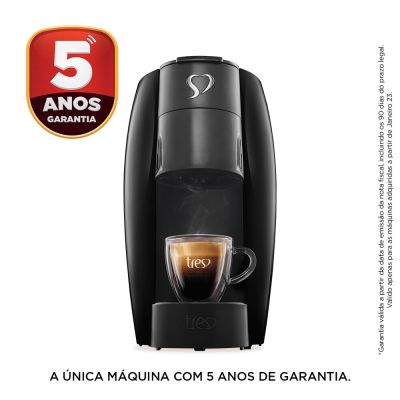 Cafeteira Espresso Lov Preto - TRES 3 Corações