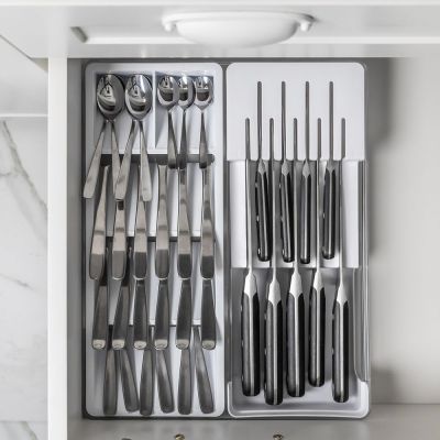 Organizador de Gaveta Clear Acrílico 37,5x30x5,6cm Branco Martiplast