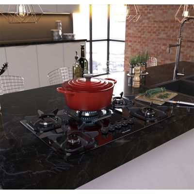 Cooktop a Gás  5 Bocas Preto Bivolt Mueller