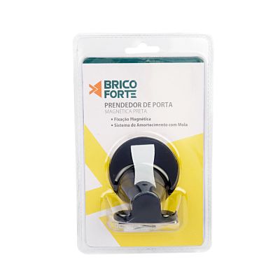 Prendedor Porta Magnético Preto Piso Brico Forte