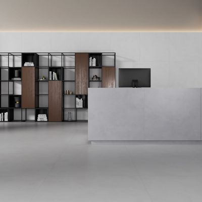 Porcelanato Polis Cinza Retificado Acetinado 90X90 Incepa