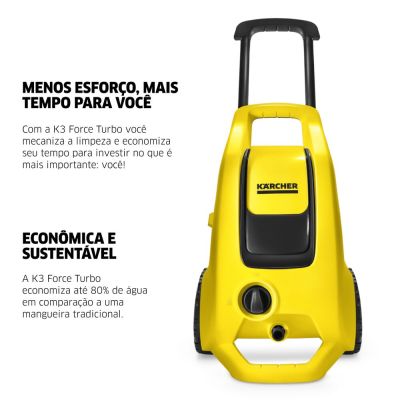 Lavadora de Pressão Profissional K3 Force Turbo 1.815 PSI 360 L/h Kärcher