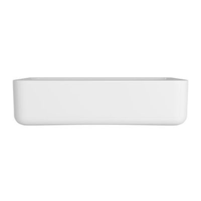 Cuba para Banheiro de Semi-encaixada Louça 50cm Slim Branco Retangular Deca