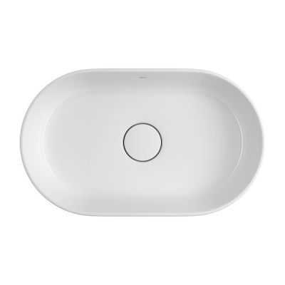 Cuba para Banheiro de Sobrepor Louça Slim Branco Oval 50cm Deca