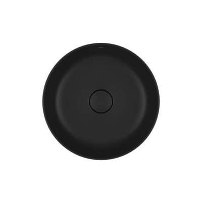 Cuba para Banheiro de Sobrepor Louça Slim Ebano Fosco Redonda 40cm Deca