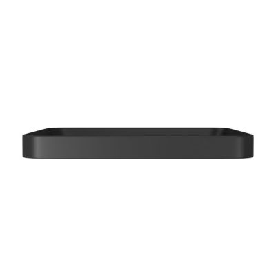 Cuba para Banheiro de Sobrepor Louça Slim Ebano Fosco Quadrada 40cm Deca