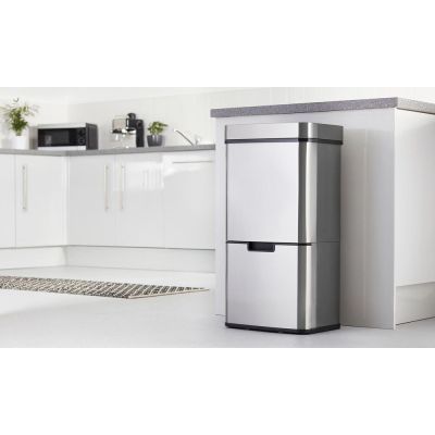 Lixeira Automática 61L Otsu Aço Inox C/3 Casa&Ideia