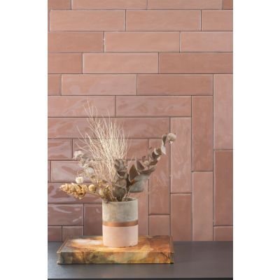 Revestimento de Parede Prisma Coral Bold Brilhante Classe A 7x25cm Eliane