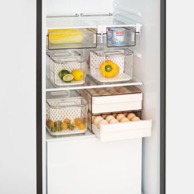 Organizador Bogarim  Transparente Com 3 Divisórias 36x24,3cm 10l Casa&Ideia