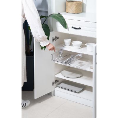 Organizador Transparente Para Gaveta Da Geladeira Bogarim 28,2x28,5cm 8,8l Casa&Ideia