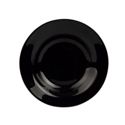 Prato Fundo Preto Vidro 20cm Casa&ideia