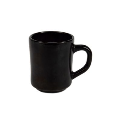 Caneca 230ml Preto Vidro Casa&ideia
