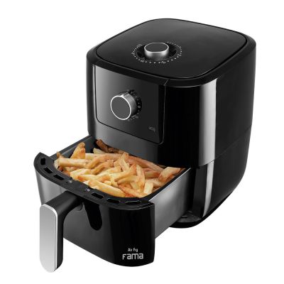 Fritadeira Air Fryer Fama FFR27P 3L Timer 1300W Preta Britânia