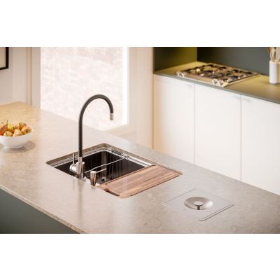 Cuba para Cozinha de Sobrepor/embutir 68x48cm Massima Com Lixeira Inox Com Acessórios Docol