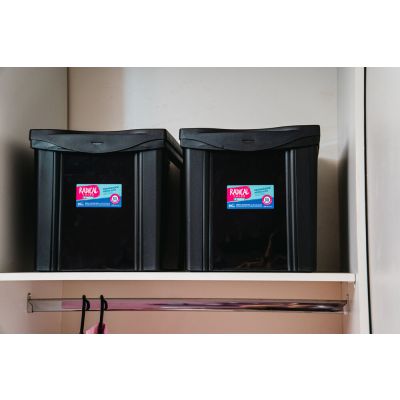 Organizador Alto Radical Color Preto 30L  42,5x30,5x30cm