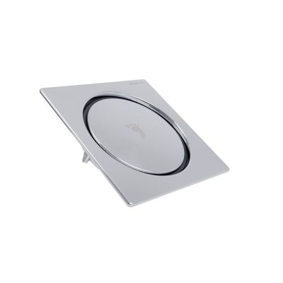 Ralo Click 10x10 Quadrado Cromado Stamplas