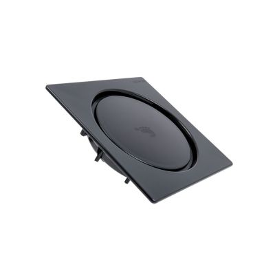 Ralo Click Quadrado Preto 15x15 Stamplas