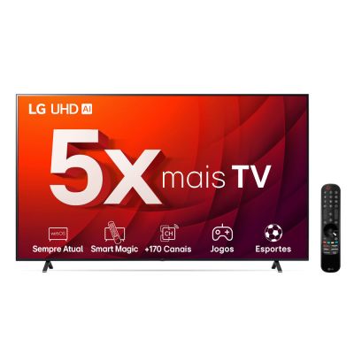 Smart TV Led 70" 70ur8750psa Uhd 4k Preto Bivolt LG