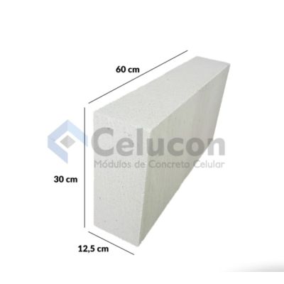 Bloco Celular 30x60x12,5cm Celucon