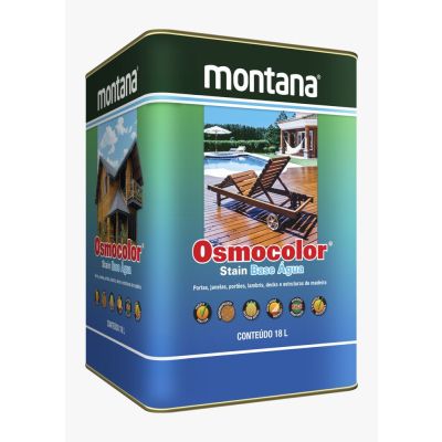 Osmocolor Stain Agua Semi-transparente Castanho Acetinado 18l Montana