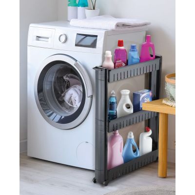 Prateleira Multiuso Black Com Rodizios Arthi