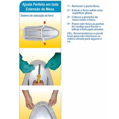 Forro para Tábua Passar 43x116cm Utimil