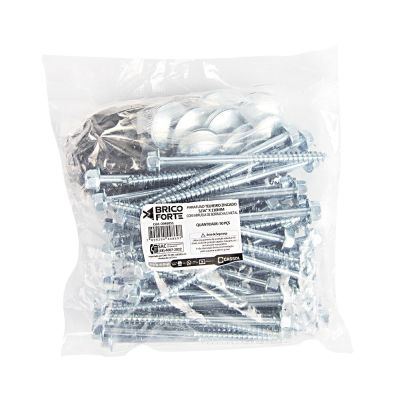 Parafuso Galvanizado 5/16"x110mm C/arr Aço Polido 50pcs Brico Forte
