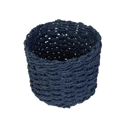 Cesta Decorativa 15cm Aurora Azul Marinho Diagonal