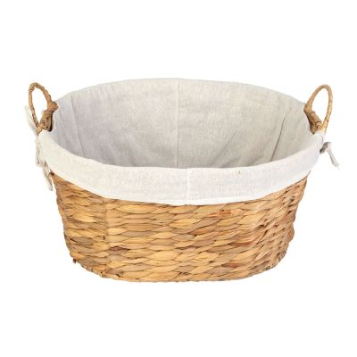 Cesto 40cm Com Forro Natural Diagonal