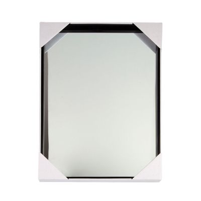 Espelho 60x40cm Retangular Preto Diagonal