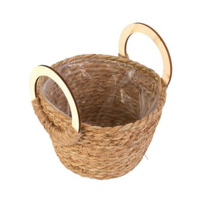 Cachepo Fibrancoa Natural 12x12cm Fascino