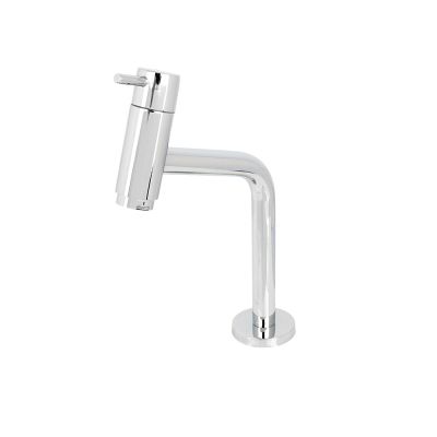 Torneira para Banheiro de Mesa Bica Média 120° Cromado 1/4 Volta Premium