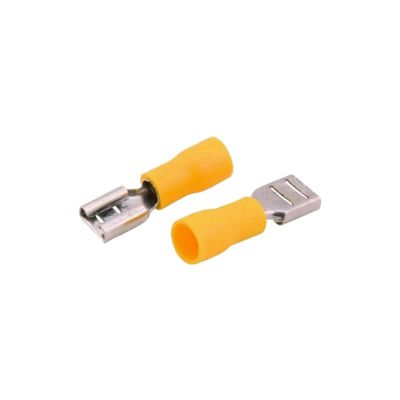 Terminal Receptor Fêmea 6,5mm 10 Peças Amarelo A Santos