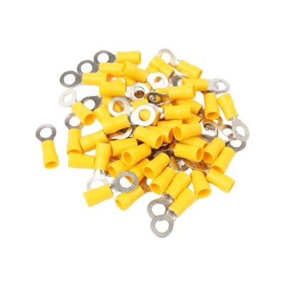 Terminal Anel 4,3mm 10 Peças Amarelo A Santos