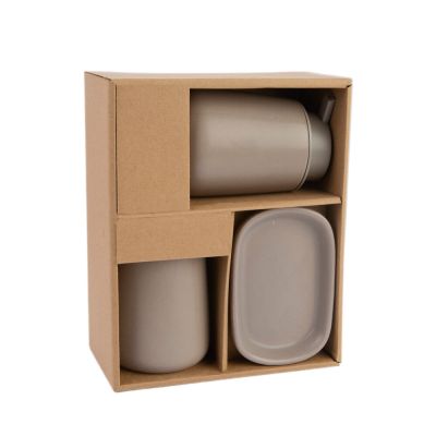 Kit Para Banheiro 3 Peças Dolomita Fendi Casa&ideia