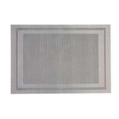 Lugar Americano Pvc 45x30cm Prata Retangular Casa&ideia